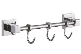 Планка с крючками для полотенец Haiba HB8615-3 хром