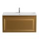 База под раковину Cezares подвесная с одним внешним и одним внутренним выкатными ящ., Брашированное золото,996x443x500, GIUBILEO-N-100-1C-SO-BORO-P