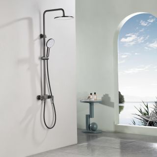 Душевая стойка Black&White Gravity 9102GM оружейная сталь