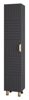 Напольный шкаф - пенал Brevita Gloster GLOS-05035-48-2Л левый 35см графит