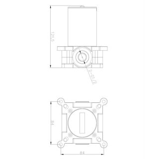 Встраиваемая часть WHITECROSS 1-SYSYBI2