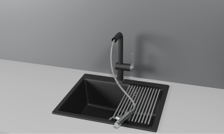 Смеситель для кухни Granula 8169, ЧЕРНЫЙ Чёрный