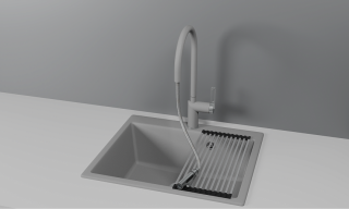 Смеситель для кухни Granula 8172, АЛЮМИНИУМ Алюминиум