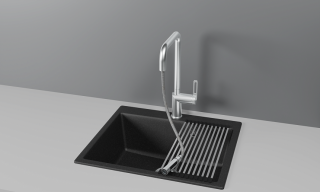 Смеситель для кухни Granula 8173, НЕРЖ Нерж