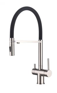 Смеситель для кухни под фильтр на магните GROCENBERG GB4096NK (Kerox Венгрия) Никель