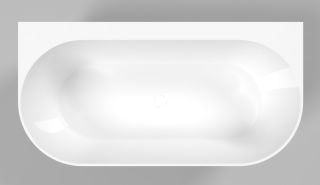 Ванна из искусственного камня Whitecross Pearl B 0215.155078.100 155x78см белый глянец