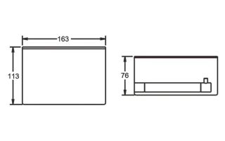 Держатель для туалетной бумаги с полочкой Rose RG3005H-1 золото/чёрный