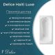 Ванна чугунная Delice Haiti Luxe DLR230638R-AS 170х80 с отверстиями под ручки и антискользящим покрытием