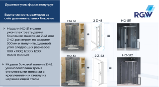 Душевой уголок RGW HO-51 03065188-11 80x80см хром