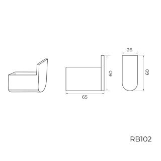 Крючок для ванной комнаты Knotlor RH102RB, бронза