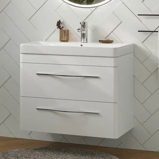 Тумба под раковину подвесная Velvex Jill tp.JIL.9595.80.2Y белый матовый, 80 см