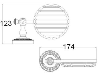 Мыльница решетчатая Zorg Antic AZR 04 SL серебро