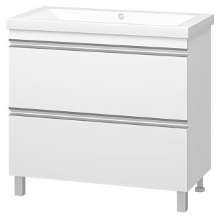Напольная тумба под раковину Misty Ингрид 90см белый