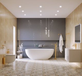 Ванна из искусственного камня Cezares Stream CZR-STREAM-170-78-56-SSB 170x78 см белый матовый