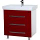 Тумба под раковину Bellezza Рокко 80см красный 00000010170