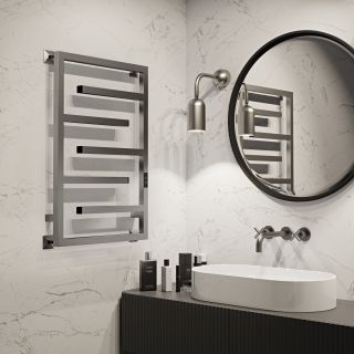 Полотенцесушитель электрический Indigo Delos DGD80-50GNSRt 80x50 см оружейная сталь