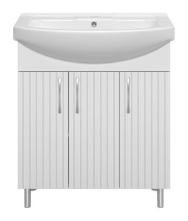 Напольная тумба под раковину Misty Изео 75см белый