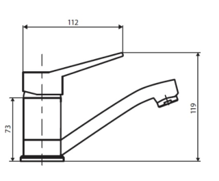 Смеситель для раковины Dorff OPTIMA D2021001