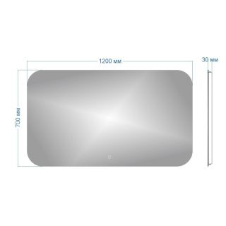 Зеркало Maretti Florenza FL1412070P25EL 120x70 см