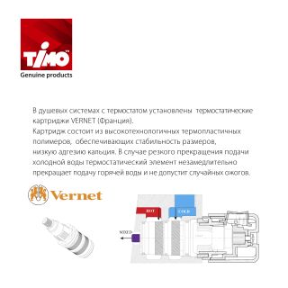 Душевая система Timo Petruma SX-5039/03SM с термостатом чёрный