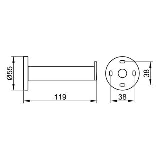 Держатель для бумаги Keuco Plan 14963010000 хромированный