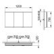 Зеркальный шкаф для ванны Keuco Royal Modular 800311120000000 120 см