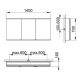 Зеркальный шкаф Keuco Royal Modular 800311140100200 140 см