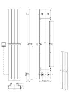 Полотенцесушитель электрический Boheme Flat 725-BR 25x150 см бронза