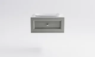 Тумба с раковиной Astra-Form Классик 4631177714061 80 см серый матовый