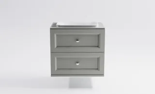 Тумба с раковиной Astra-Form Классик 4631177715747 80 см серый матовый