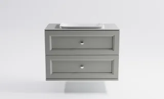 Тумба с раковиной Astra-Form Классик 4631177715808 90 см серый матовый