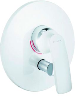 Встраиваемый смеситель для ванны и душа Kludi Balance белый/хром 526509175