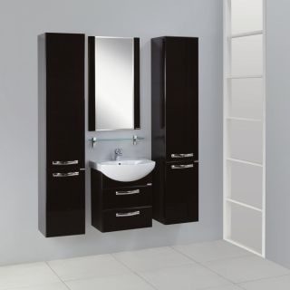 Тумба под раковину Акватон Ария 50см чёрный 1A140001AA950