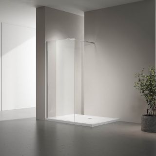 Душевая перегородка Veconi Korato KR-72, 1000x2000, хром, стекло прозрачное