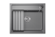 Мойка кухонная Granula Kitchen Space 6003, АЛЮМИНИУМ