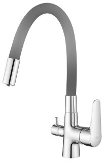 Смеситель для кухни ESKO Coral CL03GChr серый хром