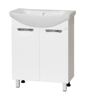 Напольная тумба под раковину Misty Лаванда 65см белый