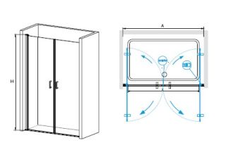 Душевая дверь RGW LE-06 900х1950
