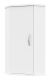 Подвесной шкаф Misty Лилия 34см угловой универсальный белый