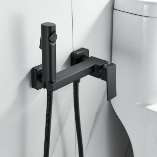 Гигиенический душ со смесителем Shevanik S9605H-1 чёрный