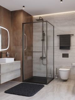 Душевой уголок CEZARES LUX-A-FS-1-80-C-GM