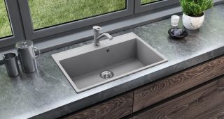 Кухонная мойка Ulgran Quartz Forte 760-10 песок