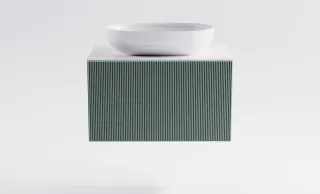 Тумба с раковиной Astra-Form М-40 4631177713552 80 см зелёный матовый