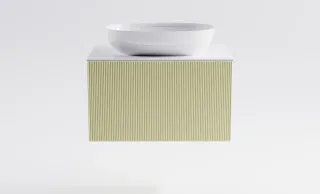 Тумба с раковиной Astra-Form М-40 4631177713576 80 см бежевый матовый