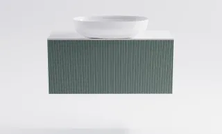 Тумба с раковиной Astra-Form М-40 Slim 4631177714641 100 см зелёный матовый