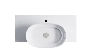 Тумба с раковиной Astra-Form М-40 Slim 4631177714696 100 см белый матовый