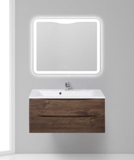 Тумба под раковину BelBagno подвесная 100x53см Rovere Moro MARINO-1000-2C-SO-RW-P