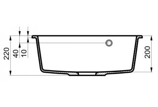 Мойка для кухни Milacio Murcia 60 Cuarzo MC.77013 серый металлик