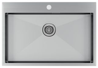 Мойка кухонная Paulmark Kroner PM217551-BS брашированная нержавеющая сталь