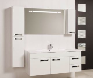 Зеркальный шкаф Акватон Диор правосторонний 120см белый 1A110702DR01R